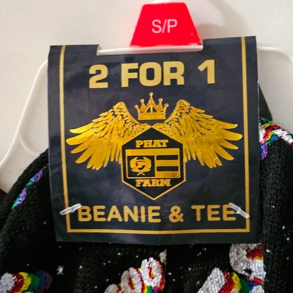 Phat Farm Cotton Good Vibes Pride Shirt And Beanie Men's Small S/P Men Teen - Picture 7 of 7